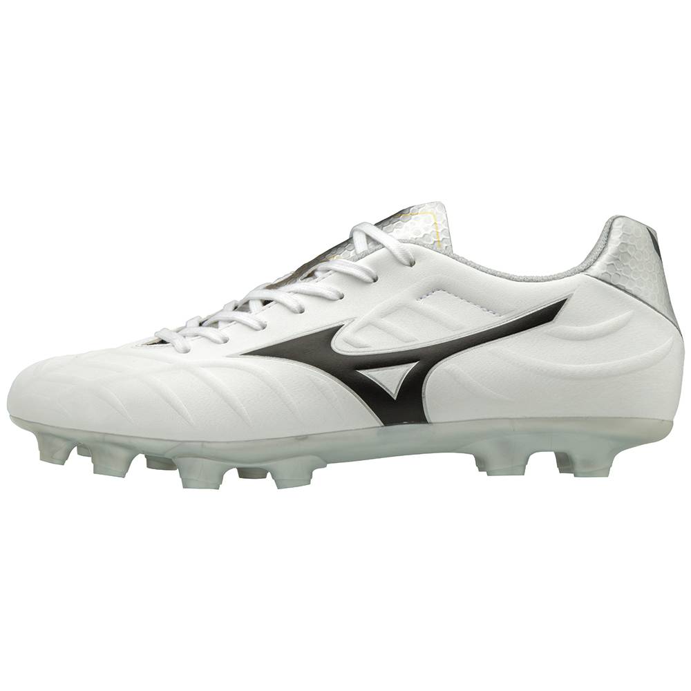 Mens Mizuno Rebula V3 Soccer Cleats White/Black Philippines (JIFWPE893)